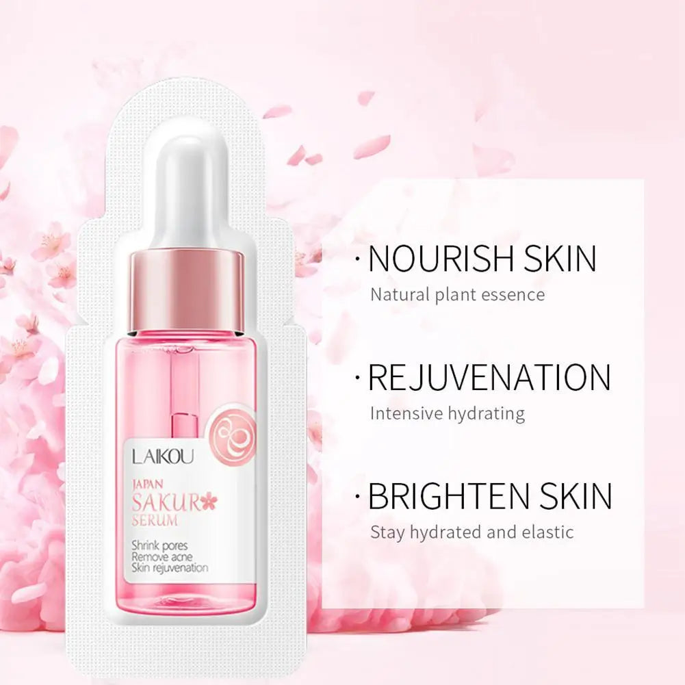 5/10pcs 1ml Moisturizing Face Serum Nourishing Rejuvenation Pore Shrinking Smoothing Skin Care Travel Size for Unisex